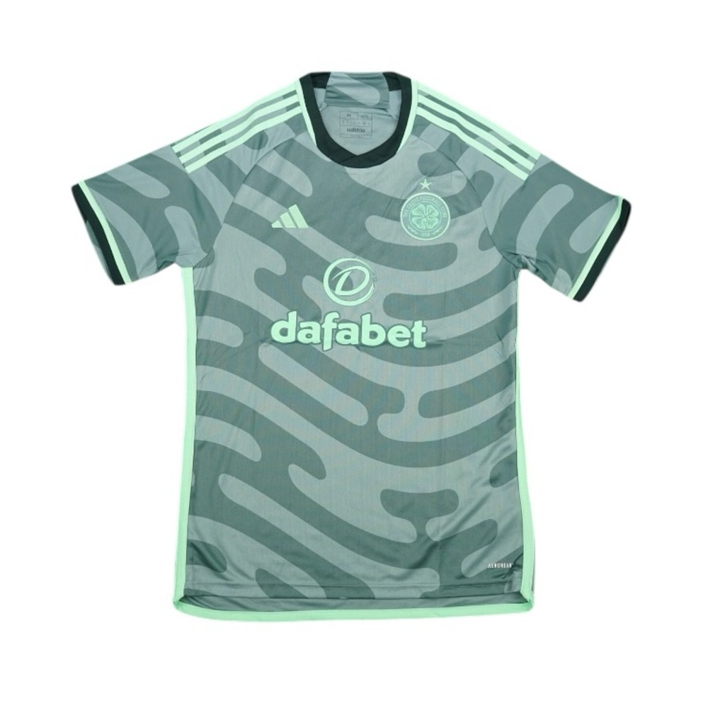 Adidas Mediums Celtic FC 23/24 Third Vista Beeam Green Mens Soccer Jersey HY3330